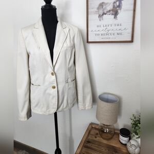 BANANA REPUBLIC PARTIALLY LINED 100% COTTON BLAZER